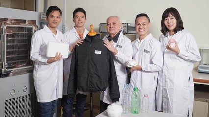 新加坡國立大學創新研發 世界首個塑料瓶制隔熱與隔音氣凝膠材料